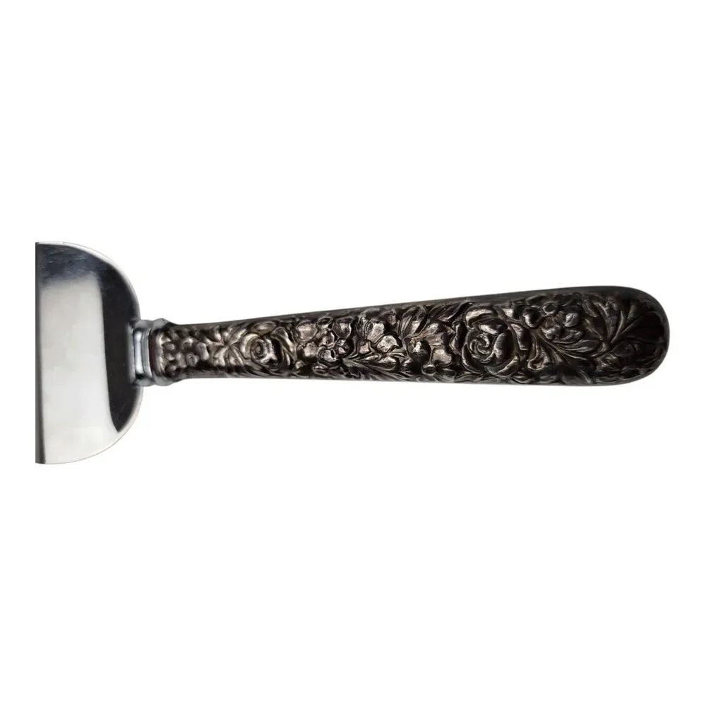 Elmore Silver Repousse Sterling Silver Cake Pie Server Knife Sheffield England